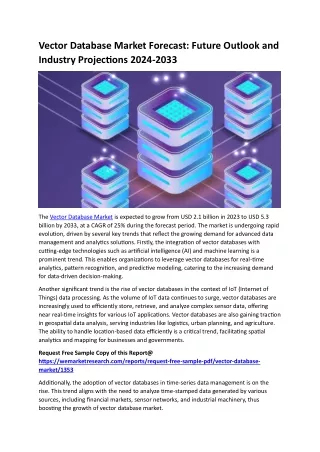 vector database market forecast future outlook