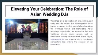 Asian Wedding DJs