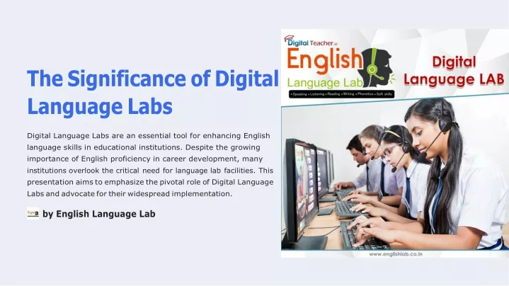 the significance of digital language labs