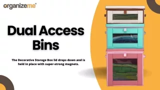 the decorative storage box lid drops down