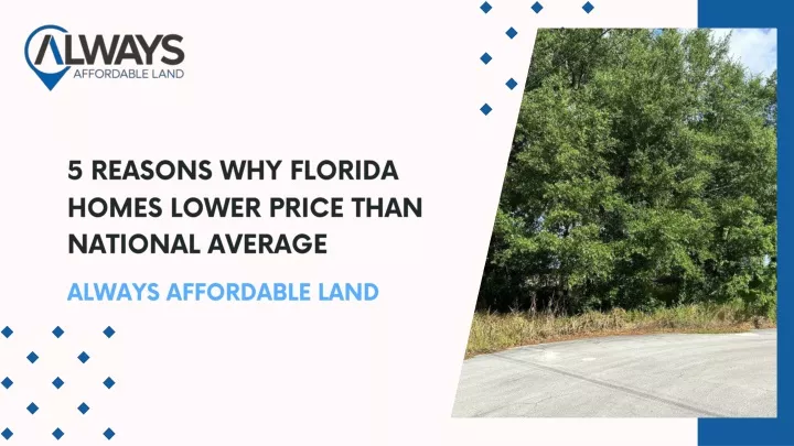 5 reasons why florida homes lower price than