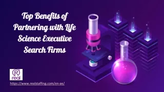 Top Benefits of Partnering with Life Science Executive Search Firms