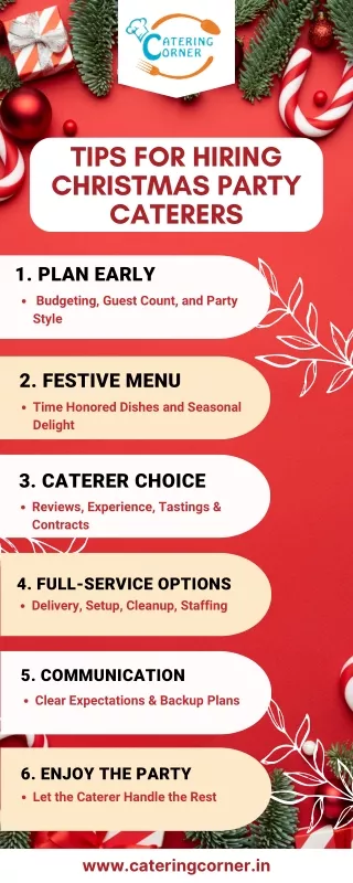 Top Tips for Hiring Caterers for Your Christmas Party