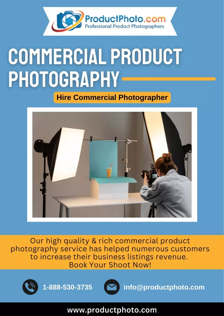 hire commercial photographer