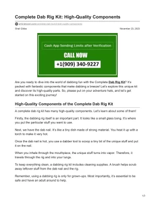 complete dab rig kit high quality components