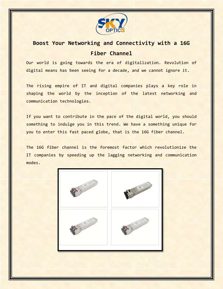 boost your networking and connectivity with a 16g