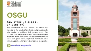 Osgu Vocational Training: Bridging Education and Industry Excellence