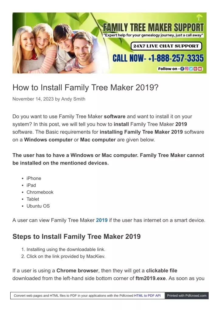 how to install family tree maker 2019