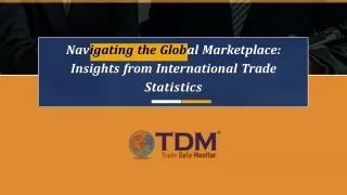 Navigating the Global Marketplace Insights from International Trade Statistics - Trade Data Monitor