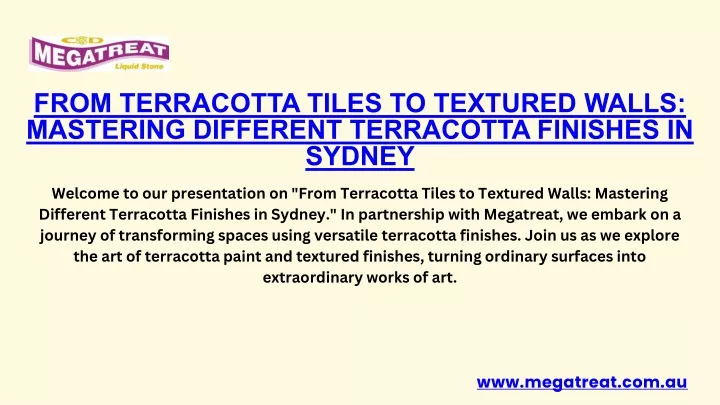 from terracotta tiles to textured walls mastering