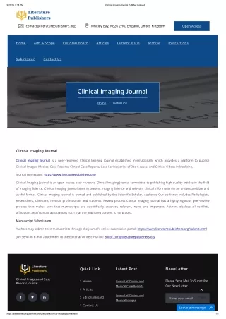 Clinical Imaging Journal