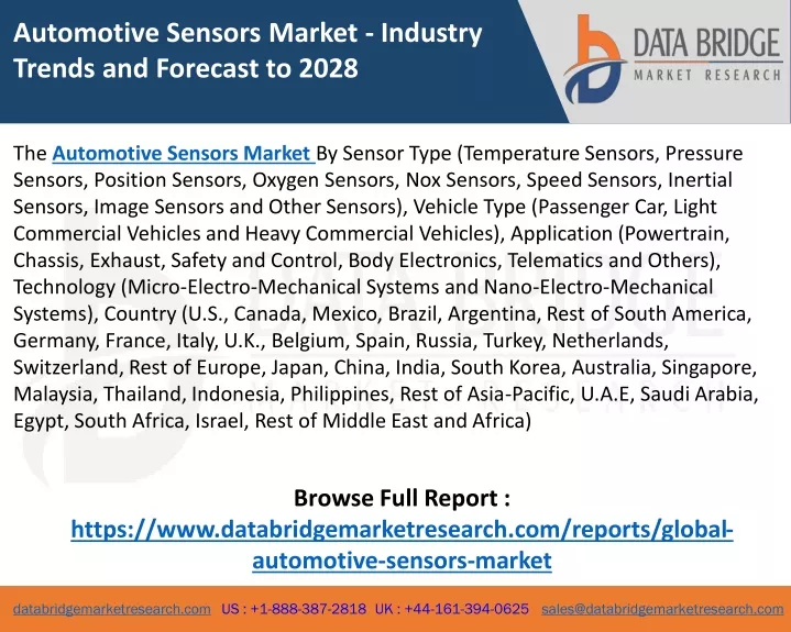 automotive sensors market industry trends