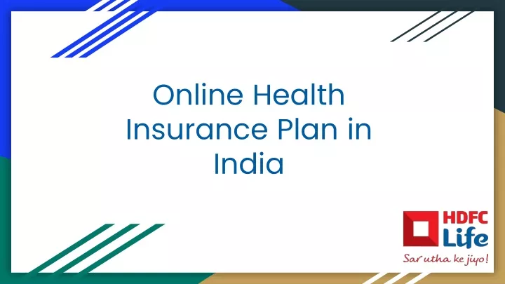 online health insurance plan in india