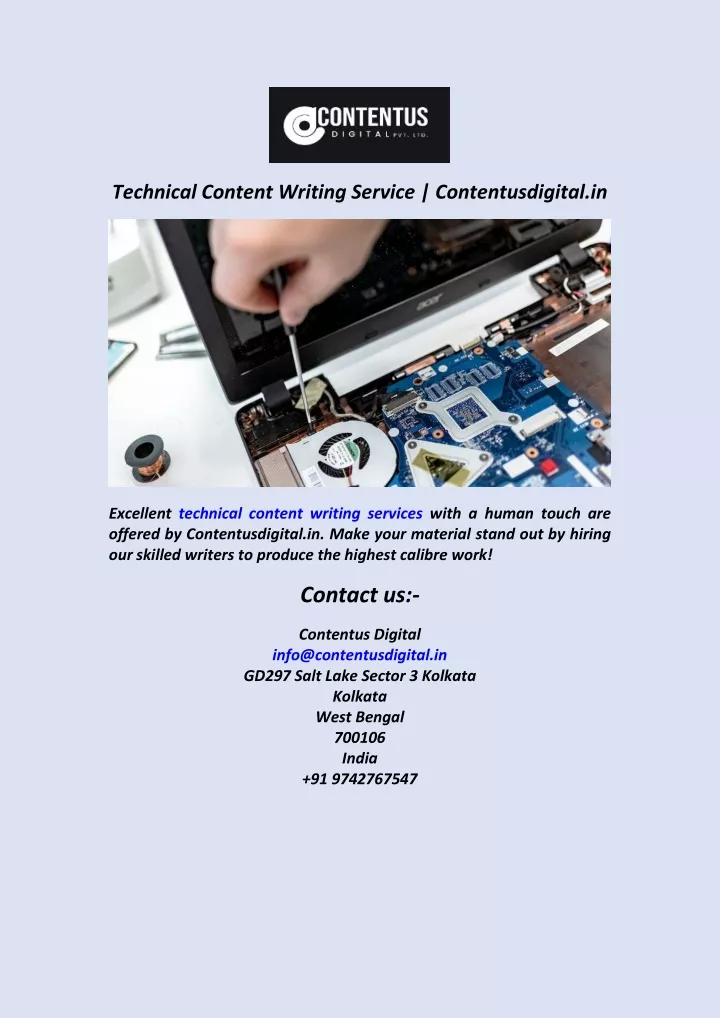 technical content writing service
