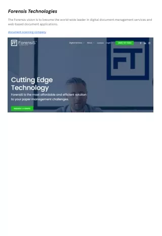 forensis technologies
