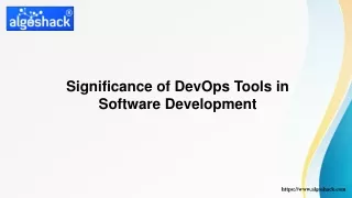 Significance of DevOps Tools in Software Development