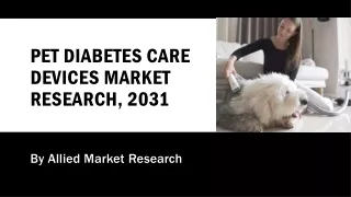 Pet Diabetes Care Devices Market Size, Share, Growth, Trends, Forecast 2023-2032