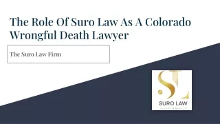 The Role Of Suro Law As A Colorado Wrongful Death Lawyer