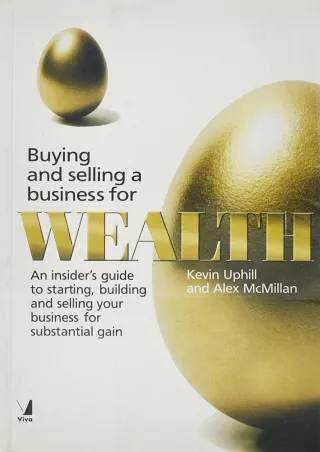 [DOWNLOAD]⚡️PDF✔️ Buying and Selling a Business for Wealth