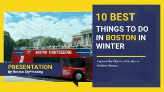 Fun Things to Do in Boston in Winter