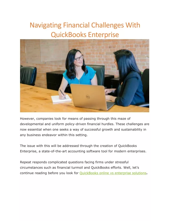 navigating financial challenges with quickbooks