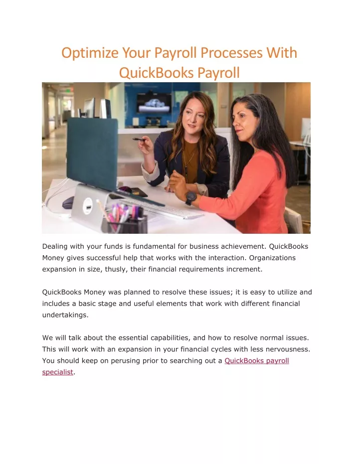 optimize your payroll processes with quickbooks