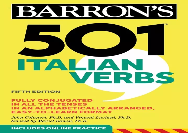 pdf read online 501 italian verbs fifth edition