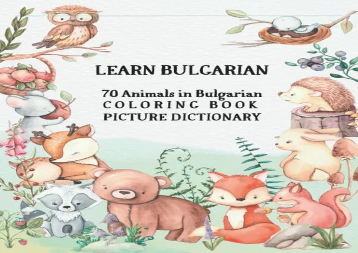 pdf read download learn bulgarian 70 animals