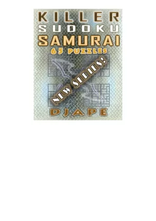 ✔️download⚡️ book (pdf) Killer Sudoku Samurai: 65 puzzles Killer Samurai Sudoku