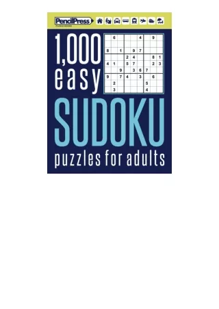 [PDF]❤READ⚡ 1000 easy Sudoku puzzles book for adults: Puzzle book for adults eas