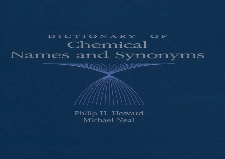 pdf read dictionary of chemical names