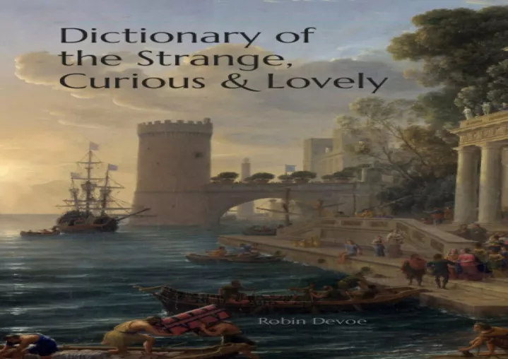 pdf read download dictionary of the strange