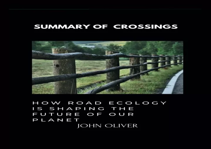 pdf read summary of crossings how road ecology