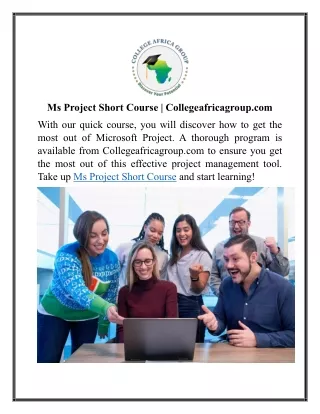 ms project short course collegeafricagroup com