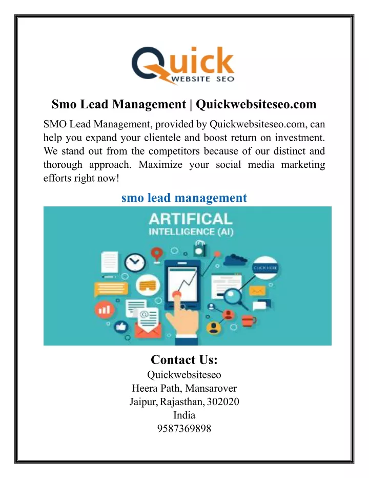 smo lead management quickwebsiteseo com