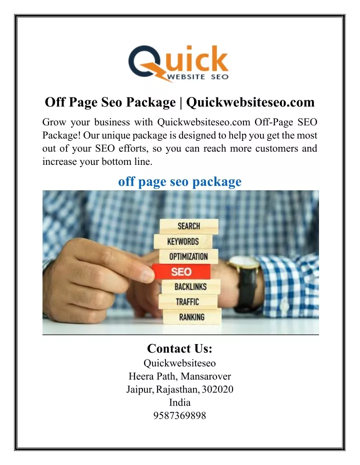 off page seo package quickwebsiteseo com