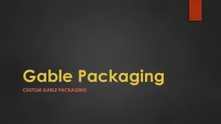 gable packaging