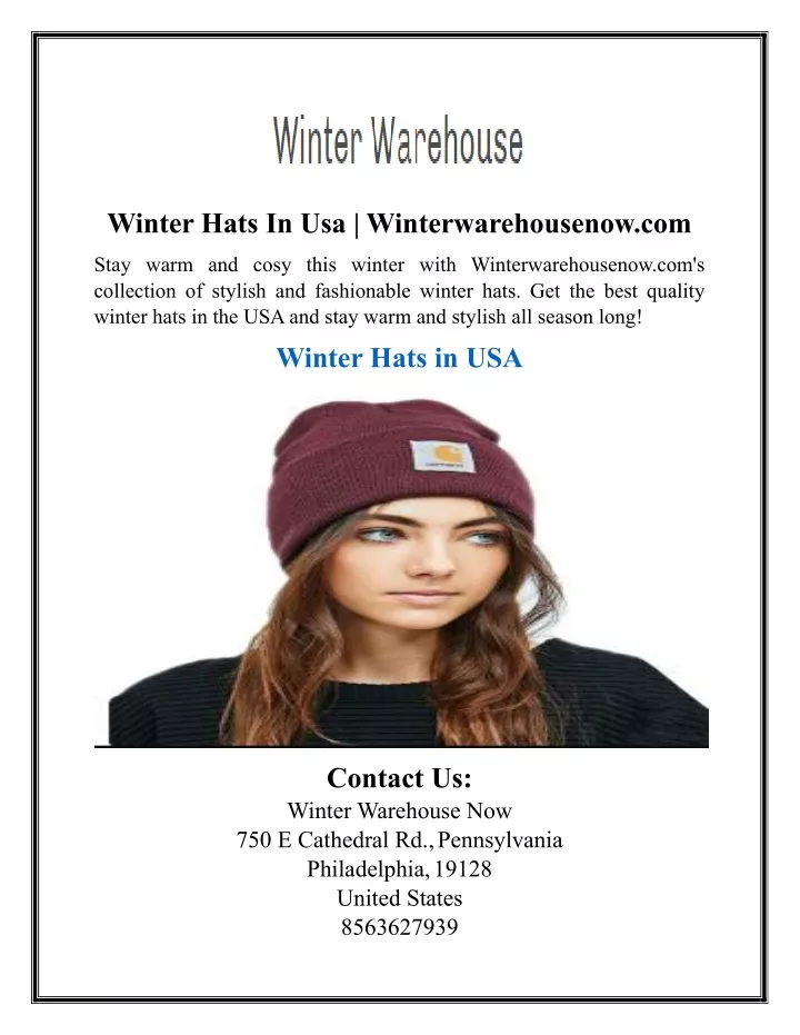 winter hats in usa winterwarehousenow com