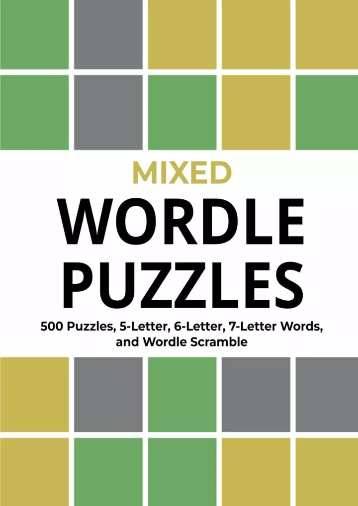 mixed wordle puzzles 500 puzzles 5 letter