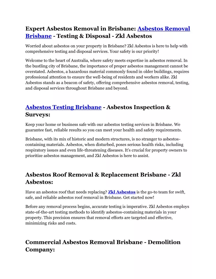 expert asbestos removal in brisbane asbestos