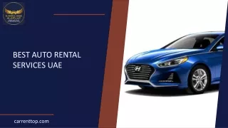 Best Auto Rental Services UAE