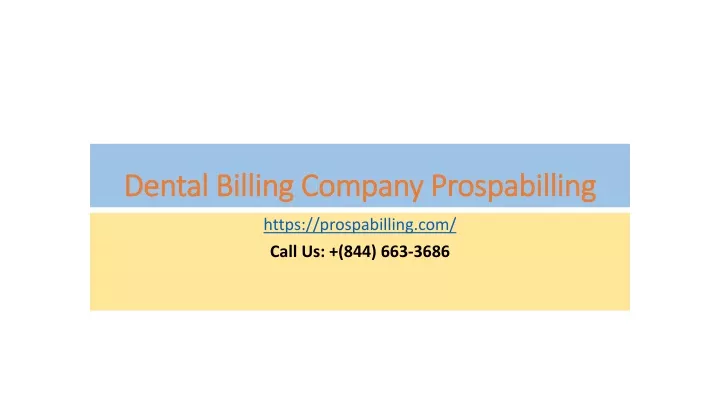 dental billing company dental billing company