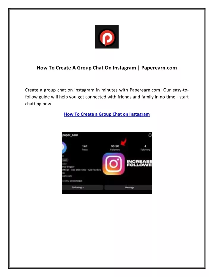 how to create a group chat on instagram paperearn