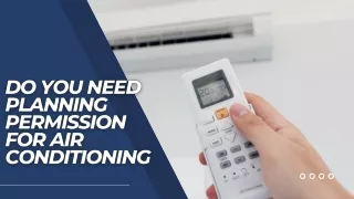 do you need planning permission for air conditioning