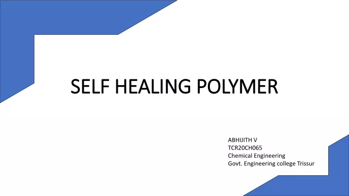 self healing polymer