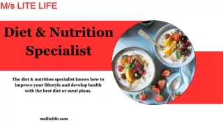 Diet & Nutrition Specialist