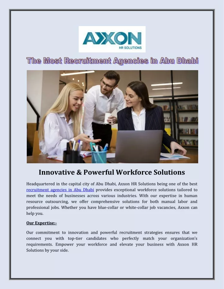 innovative powerful workforce solutions