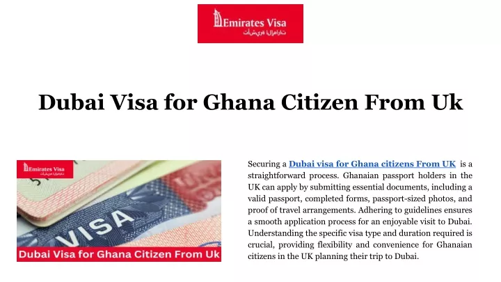 dubai visa for ghana citizen from uk