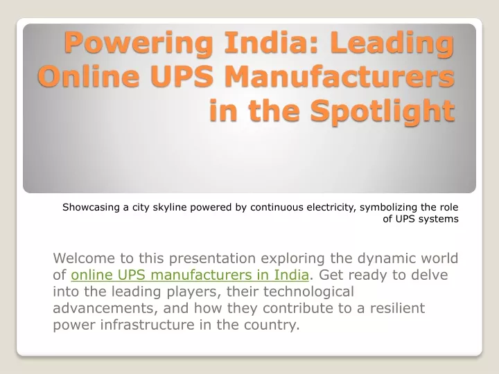 powering india leading online ups manufacturers in the spotlight