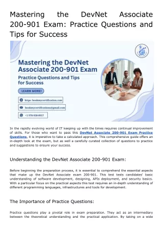 mastering 200 901 exam practice questions
